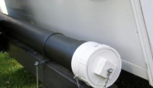 RV sewer-hose-storage
