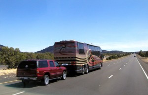 Towing a car behind an Rv