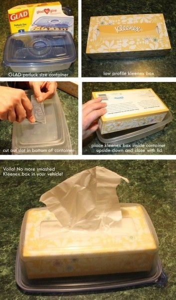Keep your Kleenex box from getting squashed