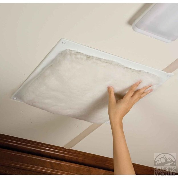 a cushion on the vent prevents heat loss.