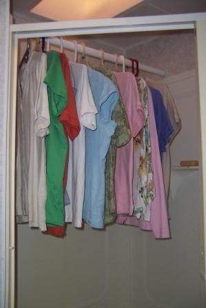 Dry clothes in the shower