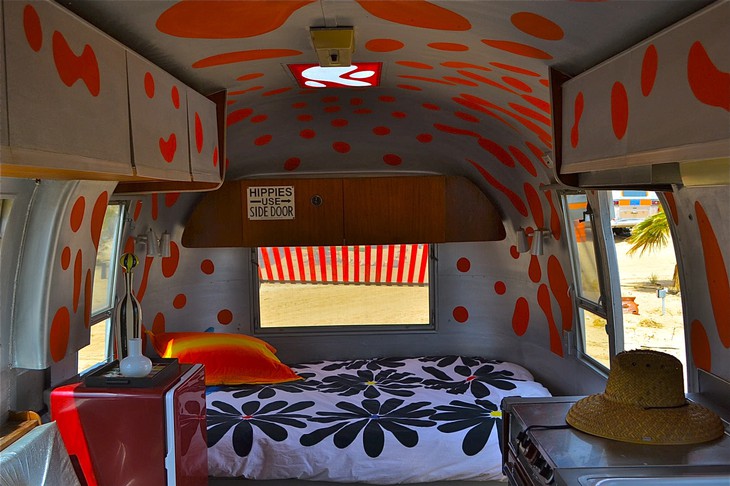 Aqua stripe Airstream