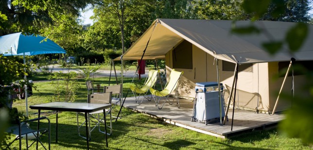 wood and canvas tent