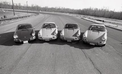 1969 Porsche 912 vs. 911T Targa, 911E, 911S