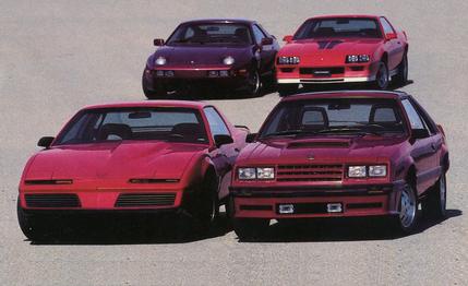 Red Speed: Chevrolet Camaro Z28 vs. Ford Mustang GT, Pontiac Firebird Trans Am, Porsche 928