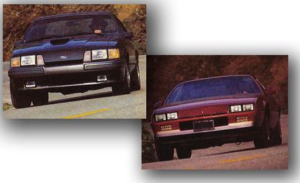 1985: Chevy Camaro Berlinetta vs. Ford Mustang SVO