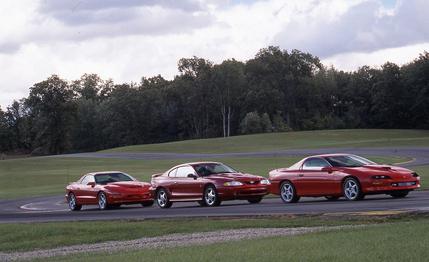 1996 Ford Mustang Cobra vs. Chevrolet Camaro Z28 SS, Pontiac Firebird Formula WS6