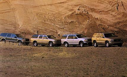 Chevrolet Suburban vs. Ford Excursion, Ford Expedition, GMC Yukon