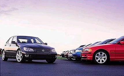 Lexus IS300 vs. BMW 325i, Audi A4, Volvo S60, M-B C240, Saab 9-3