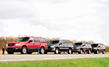 Chevy Tahoe vs. Ford Expedition, GMC Yukon, Toyota Sequoia