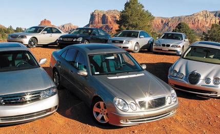 2003 Audi A6 2.7T Quattro vs. BMW 530i, Infiniti M45, Jaguar S-type 3.0, Lexus GS300, Lincoln LS V-8, M-B E320
