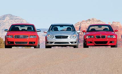 2003 Audi S4 vs. BMW M3, M-B C32 AMG