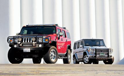 2003 Kleemann M-B G55 AMG vs. Lingenfelter Hummer H2