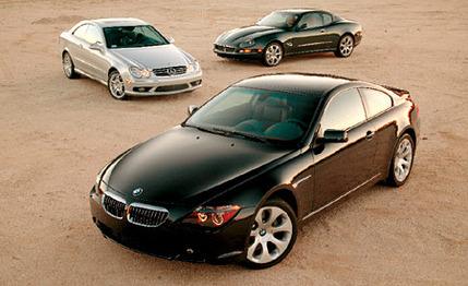 2004 BMW 645Ci vs. Maserati Coup&eacute; Cambiocorsa, M-B CLK55 AMG