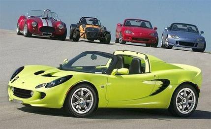 2004 Caterham Seven Superlight R vs. Factory Five Racing Mark II Roadster, Honda S2000, Lotus Elise, Mazdaspeed MX-5 Miata