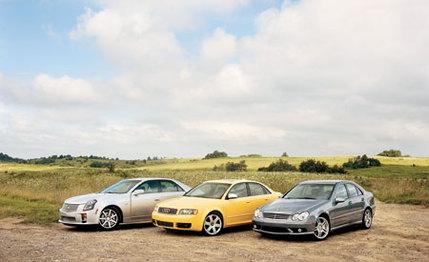 2005 Audi S4 vs. Cadillac CTS-V, M-B C55 AMG