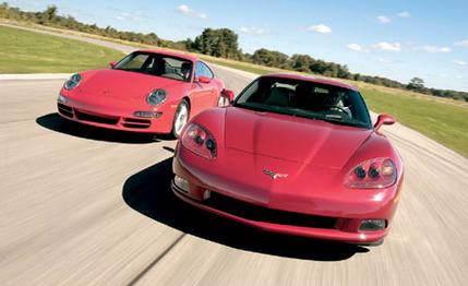 2005 Chevrolet Corvette Z51 vs. Porsche 911 Carrera