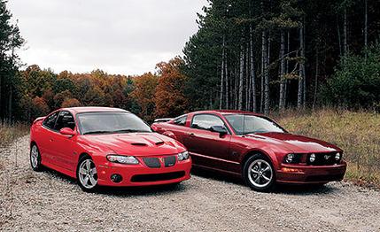 2005 Pontiac GTO vs. 2005 Ford Mustang GT