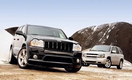 2006 Jeep Grand Cherokee SRT8 vs. Chevrolet TrailBlazer SS