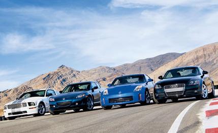 2007 Ford Mustang Shelby GT vs. 2007 Mazda RX-8, 2007 Nissan 350Z, 2008 Audi TT 2.0T