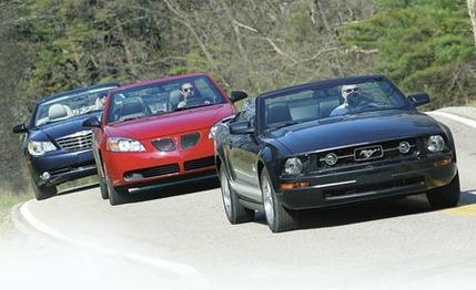 2008 Chrysler Sebring vs. 2007 Pontiac G6, 2007 Ford Mustang