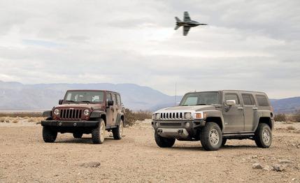 2008 Hummer H3 Alpha vs. 2008 Jeep Wrangler Unlimited