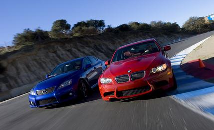 2008 BMW M3 vs. 2008 Lexus IS F