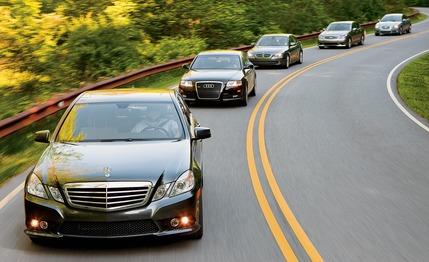 2009 Audi A6 3.0T vs. 2009 BMW 535i, 2009 Infiniti M45, 2009 Jaguar XF, 2010 M-B E350