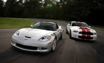 2010 Chevy Corvette Grand Sport vs. 2010 Ford Mustang Shelby GT500