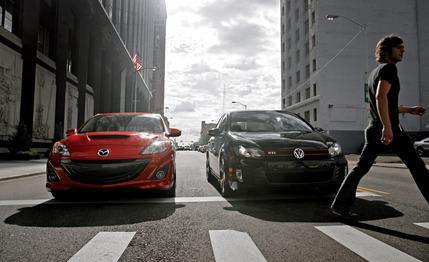 2010 Mazdaspeed 3 vs. 2010 Volkswagen GTI