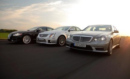 2009 Cadillac CTS-V vs. 2010 Jaguar XFR, 2010 Mercedes-Benz E63 AMG