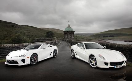 2011 Ferrari 599 HGTE vs. 2012 Lexus LFA