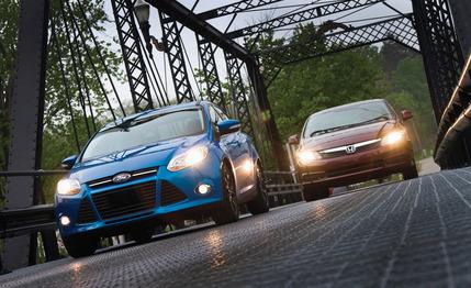 2012 Ford Focus SE vs. 2012 Honda Civic EX