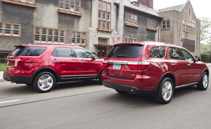 2011 Dodge Durango Crew AWD vs. 2011 Ford Explorer XLT 4WD, 2011 Honda Pilot Touring 4WD