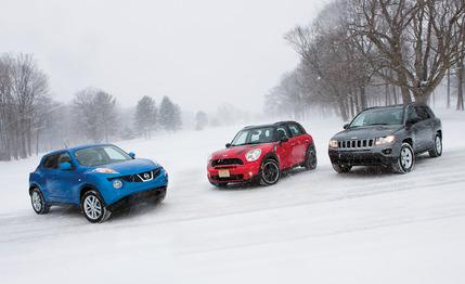 2012 Nissan Juke SV AWD vs. 2011 Mini Cooper S Countryman ALL4, 2012 Jeep Compass Latitude 4x4