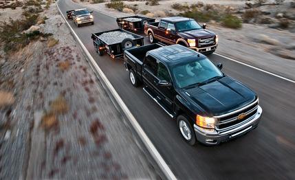 2012 Chevrolet Silverado 2500 LTZ 4WD Crew Cab vs. 2012 Ford F-250 Super Duty King Ranch 4x4 Crew Cab, 2012 Ram 2500 Laramie Longhorn 4x4 Mega Cab