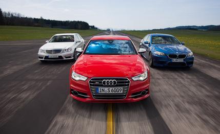 2013 Audi S6 vs. 2013 BMW M5, 2012 Mercedes-Benz E63 AMG