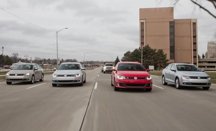 2013 Volkswagen Jetta Hybrid vs. Jetta GLI vs. Jetta TDI vs. Jetta 2.5