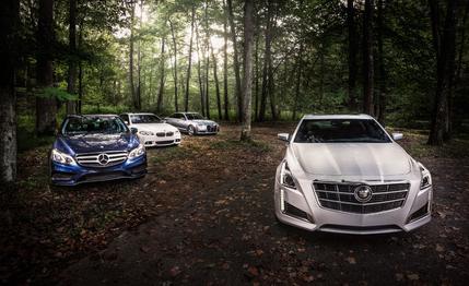 2014 Cadillac CTS 3.6 vs. 2014 Audi A6 3.0T, 2014 BMW 535i xDrive, 2014 Mercedes-Benz E350