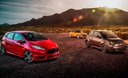 2014 Ford Fiesta ST vs. 2014 Fiat 500 Abarth, 2014 Mini Cooper S Hardtop