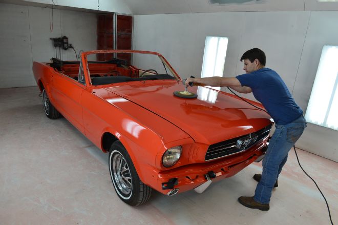 35 1965 Mustang Hood Dirt