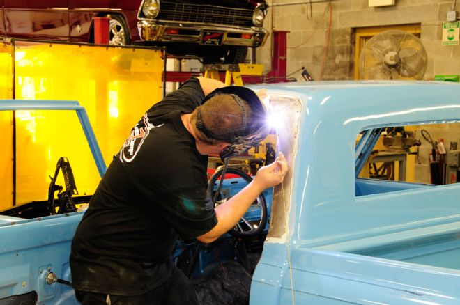 1967 Chevrolet C10 Tig Welding Seams Together