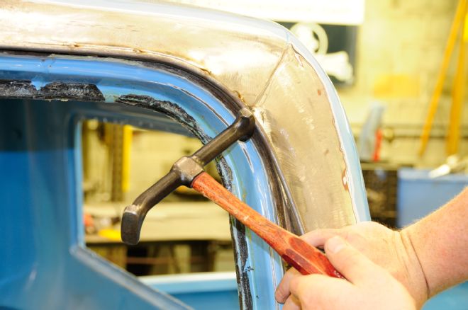 1967 Chevrolet C10 Adjusting B Pillar With Hammer