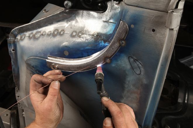 1940 Ford Coupe Sectioning Cowl Using Panel As Template