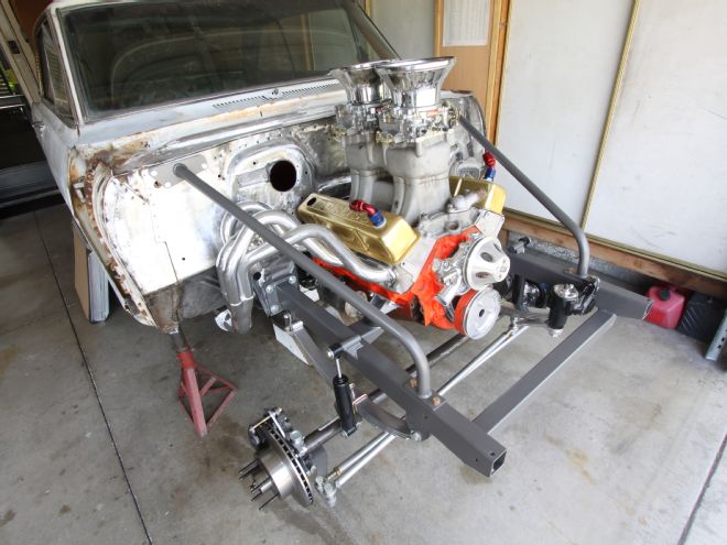 1962 Chevrolet Nova Gasser Front Subframe Install to Get that Old-School Look
