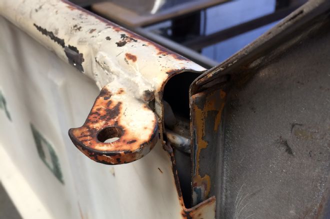 1956 Ford F 100 Hook Welded To Tailgate