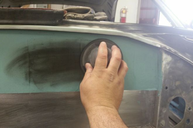 1969 Dodge Charger Firewall Sanding