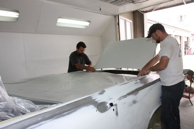 1961 Ford Sunliner Covering Interior In Plastic