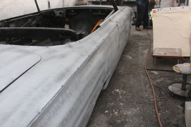 1961 Ford Sunliner Guidecoat Applied And Sanded