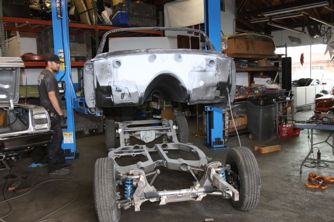 1961 Ford Sunliner Body Lifted